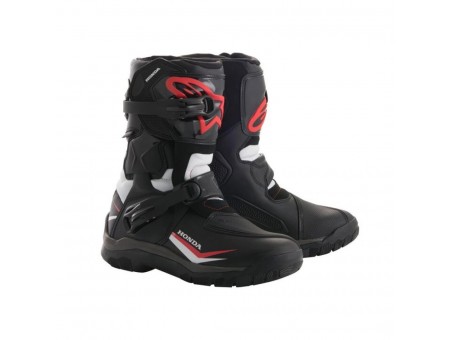 Cizme touring/adventure Alpinestars BELIZE Drystar HONDA - Negru/Alb/Rosu