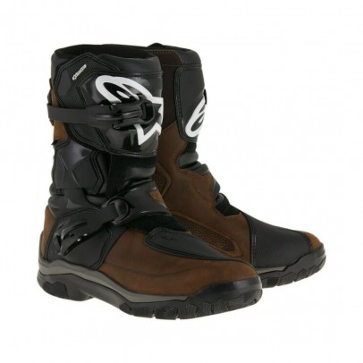 Cizme touring/adventure Alpinestars BELIZE Drystar Oiled Leather - Maro/Negru