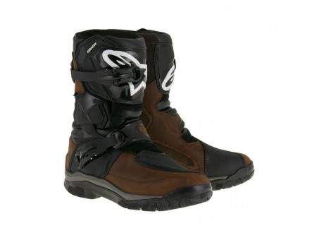 Cizme touring/adventure Alpinestars BELIZE Drystar Oiled Leather - Maro/Negru