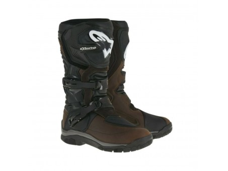 Cizme touring Alpinestars COROZAL Adventure Drystar Oiled Leather - Maro/Negru