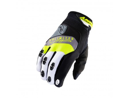 Manusi Kenny Racing Cross/Enduro Safety Black/Grey/Yellow- Negru/Gri/Galben fluo