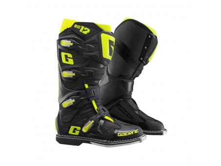 Cizme Cross/Enduro Gaerne SG-12 - Negru/Galben fluo