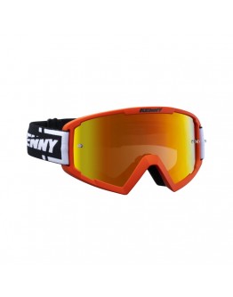 Ochelari off road KENNY RACING GOGGLES TRACK ORANGE Red Lens - Portocaliu/Negru/Alb