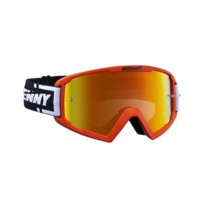 Ochelari off road KENNY RACING GOGGLES TRACK ORANGE Red Lens - Portocaliu/Negru/Alb