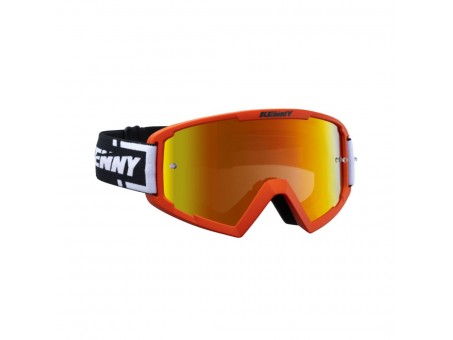 Ochelari off road KENNY RACING GOGGLES TRACK ORANGE Red Lens - Portocaliu/Negru/Alb