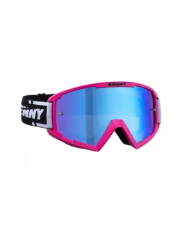 Ochelari off road KENNY RACING GOGGLES TRACK NEON PINK Blue Lens - Roz/Negru