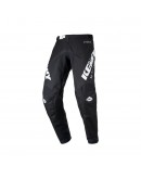 Pantaloni Copii Kenny Racing Cross/Enduro Track Focus Kid/Junior Raw - Negru/Alb