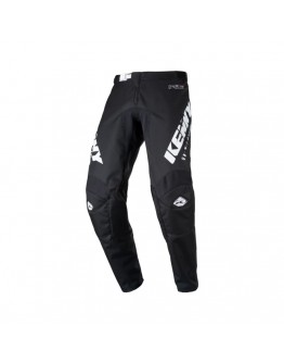 Pantaloni Copii Kenny Racing Cross/Enduro Track Focus Kid/Junior Raw - Negru/Alb