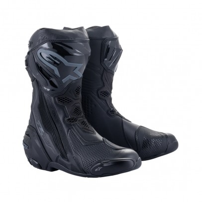 Cizme moto race Alpinestars Supertech R - Negru/Negru