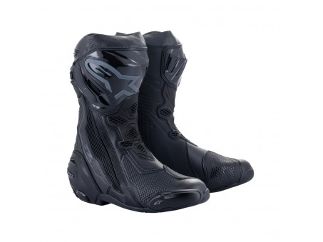 Cizme moto race Alpinestars Supertech R - Negru/Negru