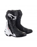 Cizme moto race Alpinestars Supertech R - Negru/Alb