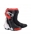 Cizme moto race Alpinestars Supertech R - Negru/Alb/Rosu