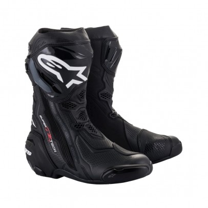 Cizme moto race Alpinestars Supertech R Vented - Negru