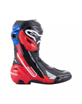 Cizme moto race Alpinestars Honda Supertech R - Negru/Rosu/Albastru