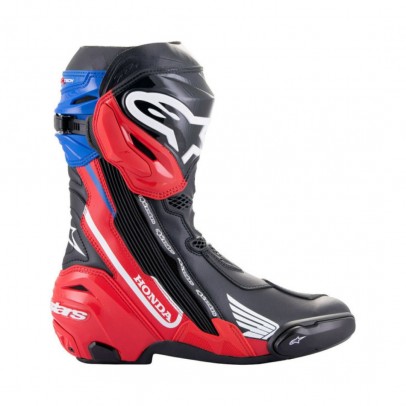 Cizme moto race Alpinestars Honda Supertech R - Negru/Rosu/Albastru