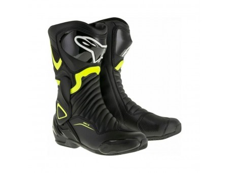 Cizme sport/touring Alpinestars SMX-6 V2 - Negru/Galben fluo