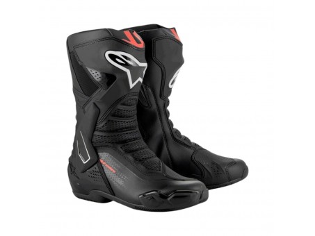 Cizme Moto Sport/Touring ALPINESTARS SMX-6 V3 - Negru/Rosu fluo