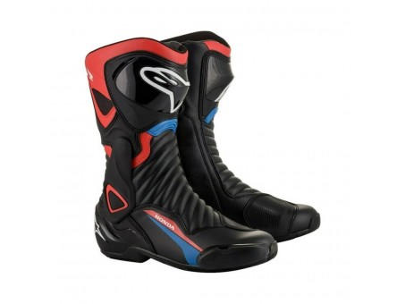 Cizme sport/touring Alpinestars SMX-6 V2 Honda Edition - Negru/Rosu/Albastru