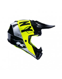 Casca cross-enduro KENNY RACING PERFORMANCE MIPS - Negru/Galben/Argintiu