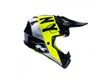 Casca cross-enduro KENNY RACING PERFORMANCE MIPS - Negru/Galben/Argintiu