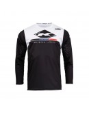 Bluza Kenny Racing Cross/Enduro Model Track Raw - Negru/Alb