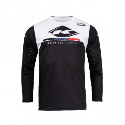 Bluza Kenny Racing Cross/Enduro Model Track Raw - Negru/Alb