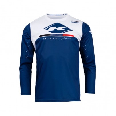 Bluza Kenny Racing Cross/Enduro Model Track Raw - Albastru/Alb