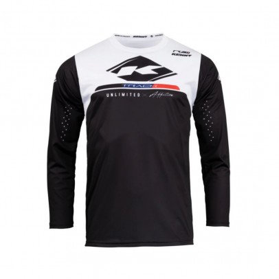 Bluza Copii Kenny Racing Cross/Enduro Model Track Kid/Junior Raw Force - Negru/Alb