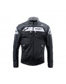 Geaca KENNY RACING Softshell - Negru/Gri/Alb