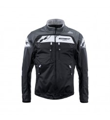 Geaca KENNY RACING Softshell - Negru/Gri/Alb