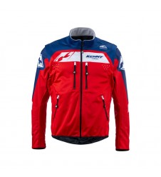 Geaca KENNY RACING Softshell - Rosu/Albastru/Alb