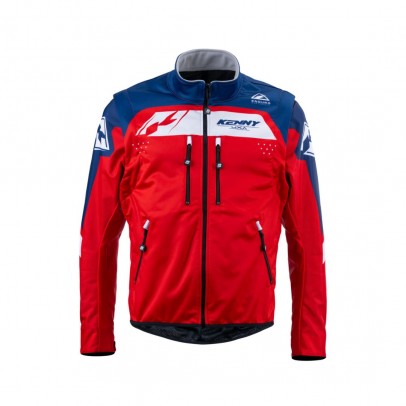 Geaca KENNY RACING Softshell - Rosu/Albastru/Alb