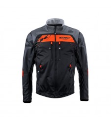 Geaca KENNY RACING Softshell - Negru/Portocaliu