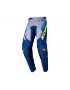 Pantaloni Copii Cross/Enduro Kenny Racing KID/JUNIOR Track Focus - Albastru/Gri/Galben fluo