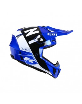 Casca cross-enduro KENNY RACING PERFORMANCE MIPS Candy blue - Albastru/Negru/Alb