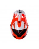 Casca cross-enduro KENNY RACING TRACK RED - Rosu/Alb/Negru