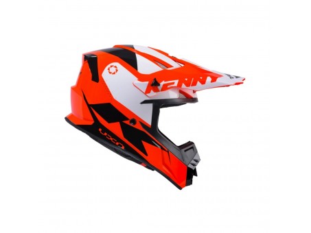 Casca cross-enduro KENNY RACING TRACK RED - Rosu/Alb/Negru