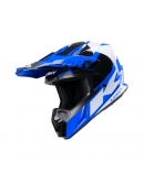 Casca cross-enduro KENNY RACING TRACK BLUE - Albastru/Alb/Negru