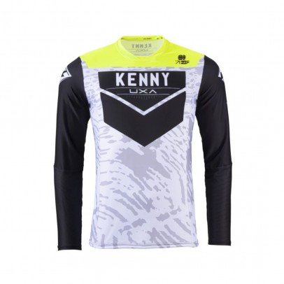 Bluza Cross/Enduro KENNY RACING Performance Stone - Gri/Negru/Galben