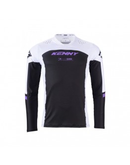 Bluza Cross/Enduro KENNY RACING Performance Solid - Alb,Negru,Mov