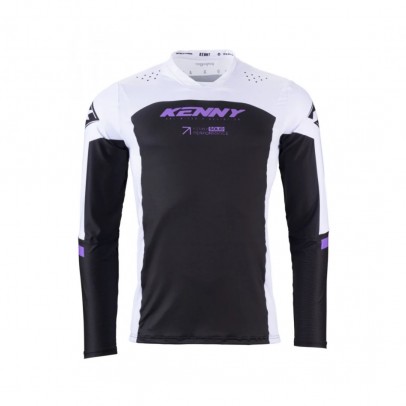 Bluza Cross/Enduro KENNY RACING Performance Solid - Alb,Negru,Mov