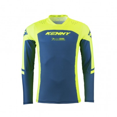 Bluza Cross/Enduro KENNY RACING Performance - Albastru/Galben fluor