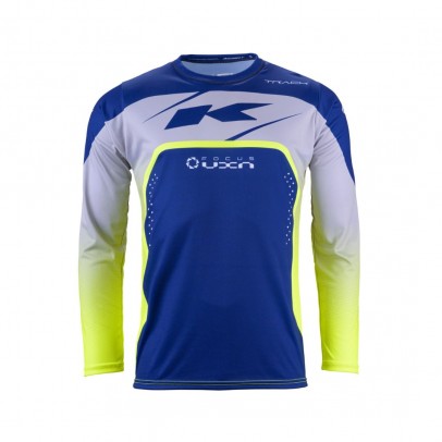 Bluza Cross/Enduro KENNY RACING Track FOCUS - Albastru/Gri/Galben