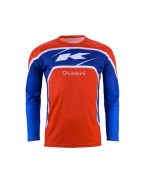 Tricou Cross/Enduro KENNY RACING Track Patriot - Rosu,Albastru,Alb