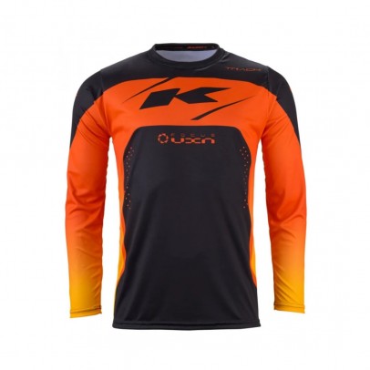 Bluza Kenny Racing Cross/Enduro Model Track Kid/Junior Neon Force  - Negru/Portocaliu