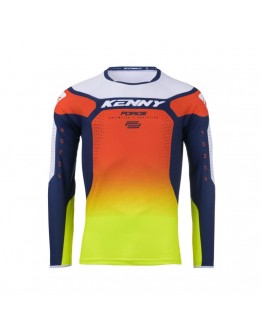 Bluza Kenny Racing Cross/Enduro Model Force Spring/Summer - Albastru/Alb/Portocaliu/Galben