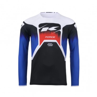 Bluza Kenny Racing Cross/Enduro Model Force Spring/Summer - Negru/Albastru/Alb