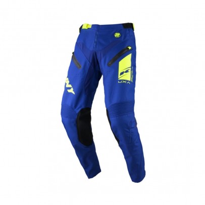 Pantaloni Kenny Racing Cross/Enduro Model Titanium Premium - Albastru/Galben fluo