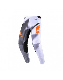 Pantaloni Kenny Racing Cross/Enduro Model Titanium Premium - Alb/Portocaliu/Gri