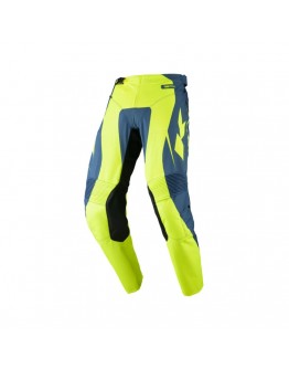 Pantaloni Cross/Enduro Kenny Racing Performance Solid - Albastru,Galben fluo